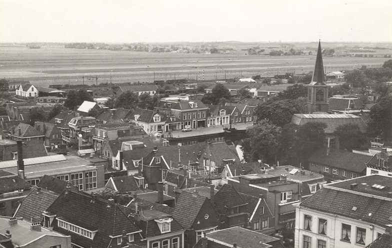 Panorama, blik op Heerenveen-west in 1956